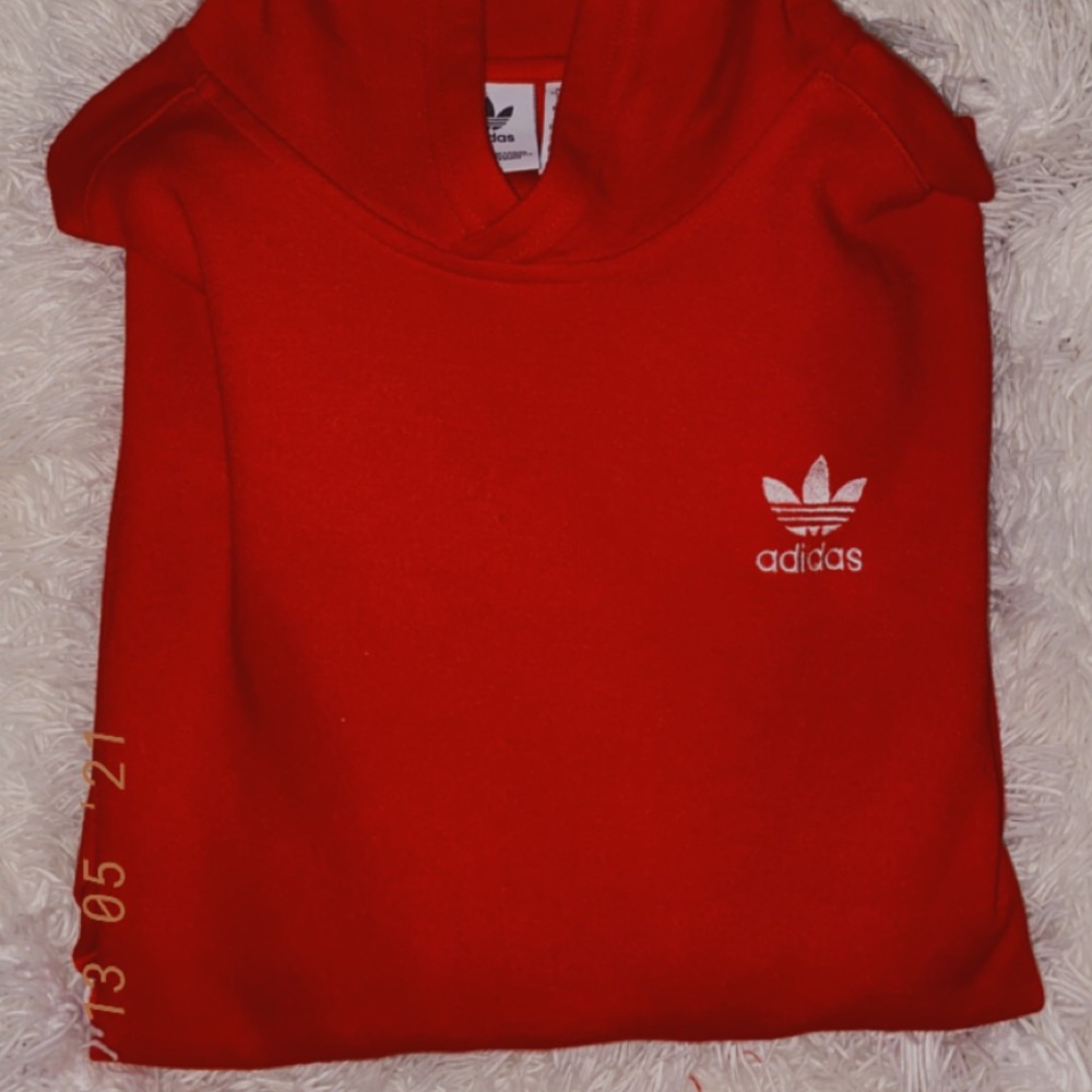 red adidas hoodie